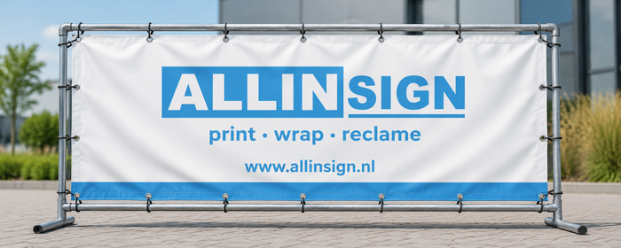 Allinsign spandoek – mockup