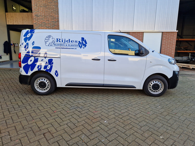 Rijdes Bloemen & Planten — busbestickering — Voertuigbelettering & wrapping