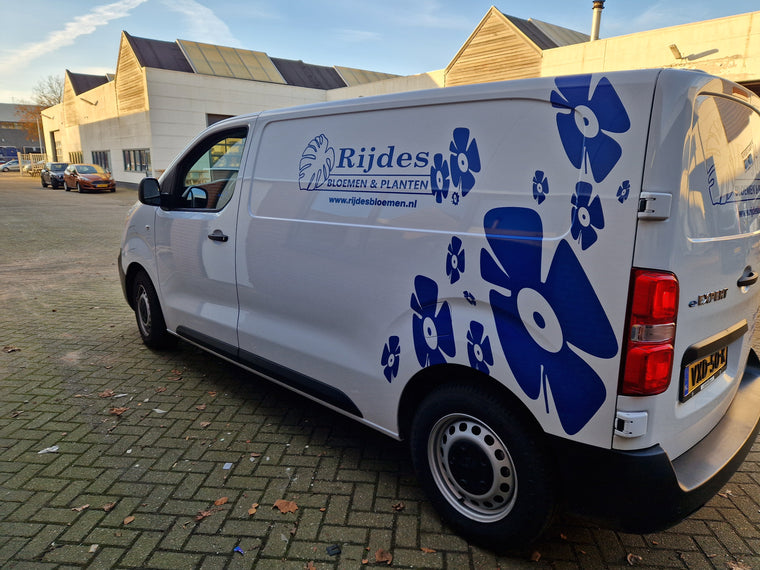 Rijdes Bloemen & Planten — busbestickering — Voertuigbelettering & wrapping