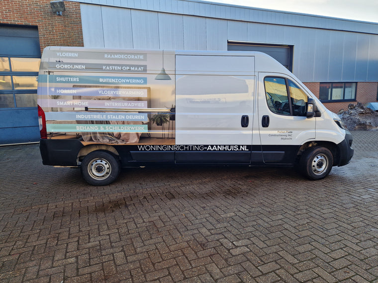 Parket Plaza — bedrijfsbus gewrapt — Voertuigbelettering & wrapping