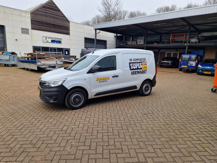 Jumbo — bestelbus belettering — Voertuigbelettering & wrapping
