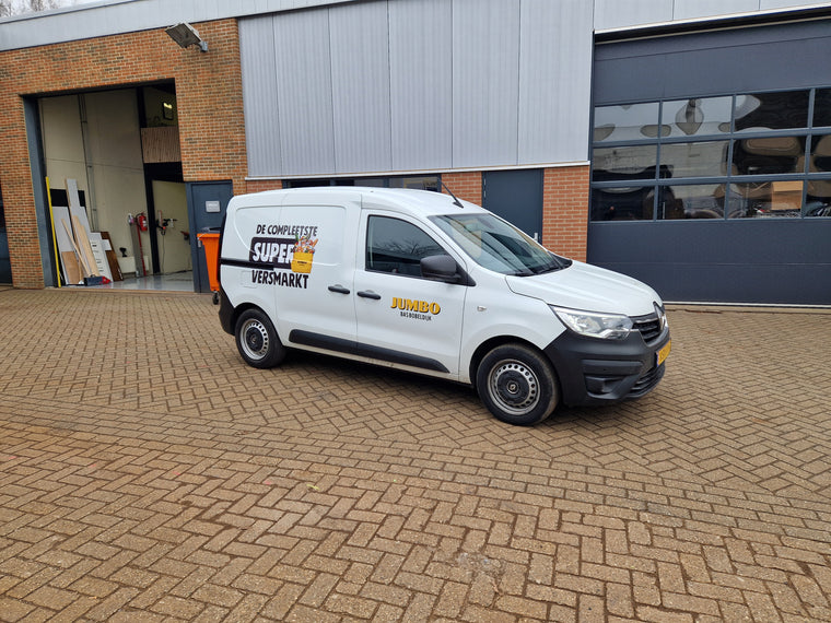 Jumbo — bestelbus belettering — Voertuigbelettering & wrapping