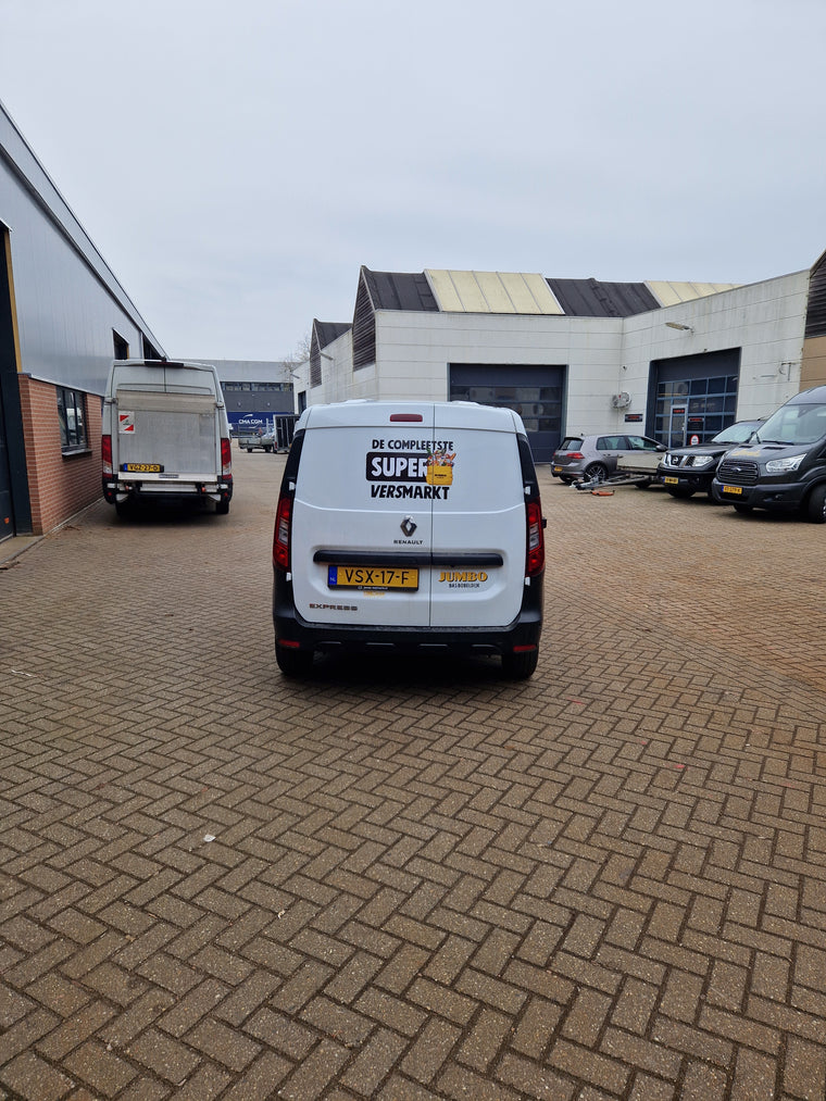 Jumbo — bestelbus belettering — Voertuigbelettering & wrapping