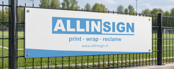 Allinsign sponsorbord – mockup