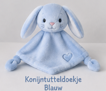 Tutteldoekje konijntje met eigen opdruk (demo)