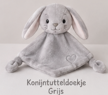 Tutteldoekje konijntje met eigen opdruk (demo)